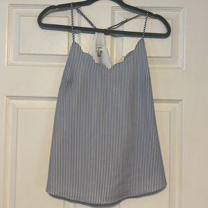 J Crew Factory Scalloped Camisole EUC